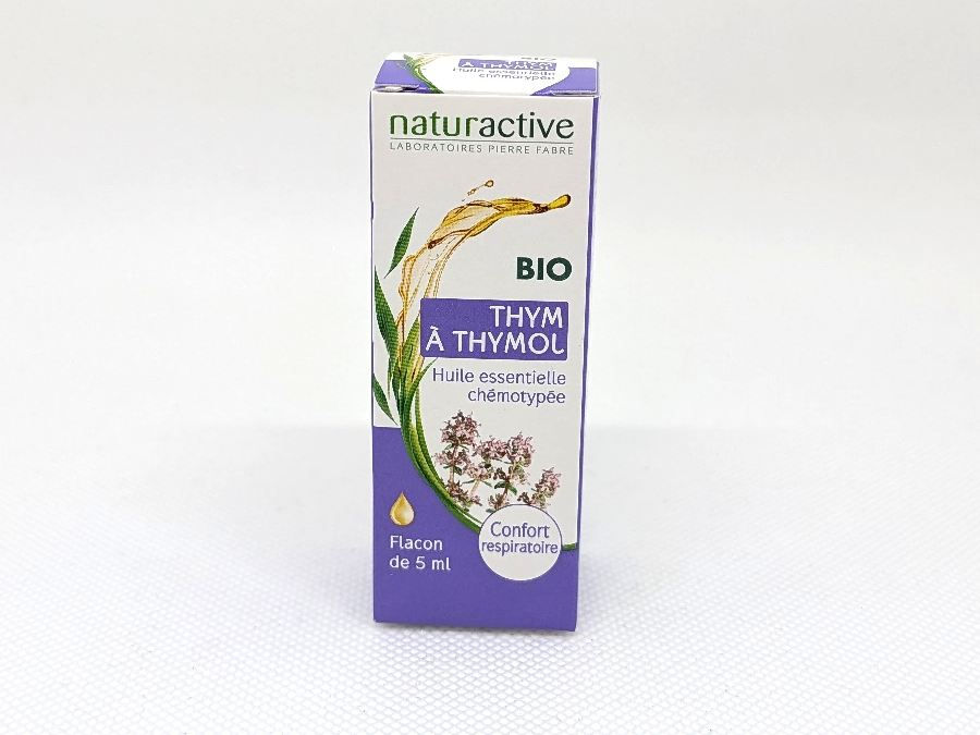 naturactive huile essentielle de thym à thymol vue de face