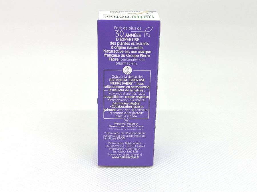 Naturactive huile essentielle de citronnier vue de dos