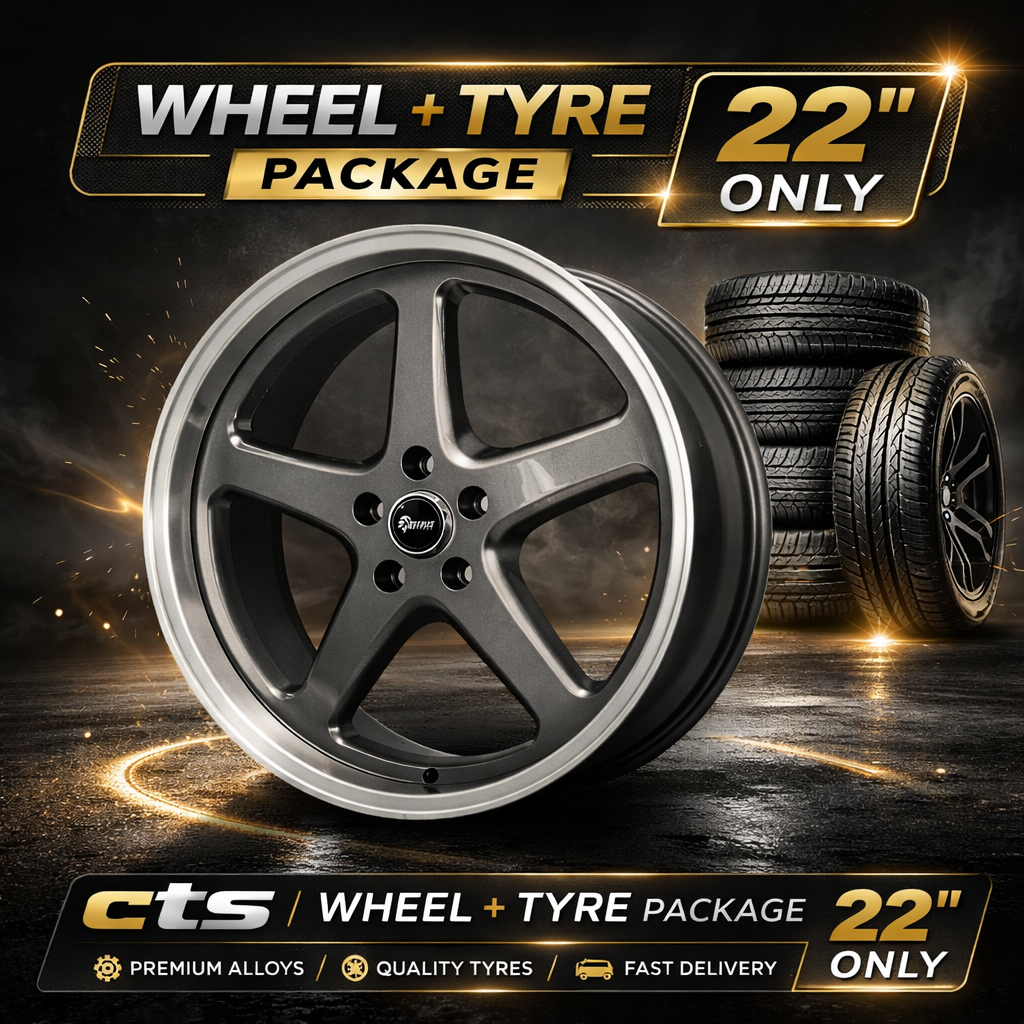 4 HOLDEN WALKINSHAW WHEEL + TYRES 22X9 ALL COMMODORE- GREY