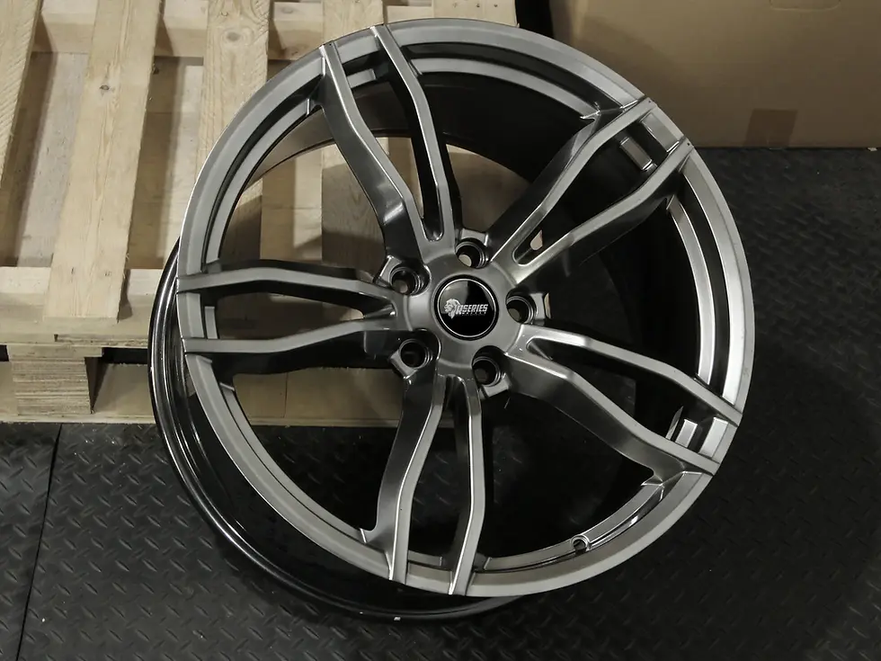 Thumbnail: 4 HOLDEN SV-RAPIER RIMS 20x8.5" & 9.5"(STAGGERED) ALL COMMODORE - SHADOW CHROME