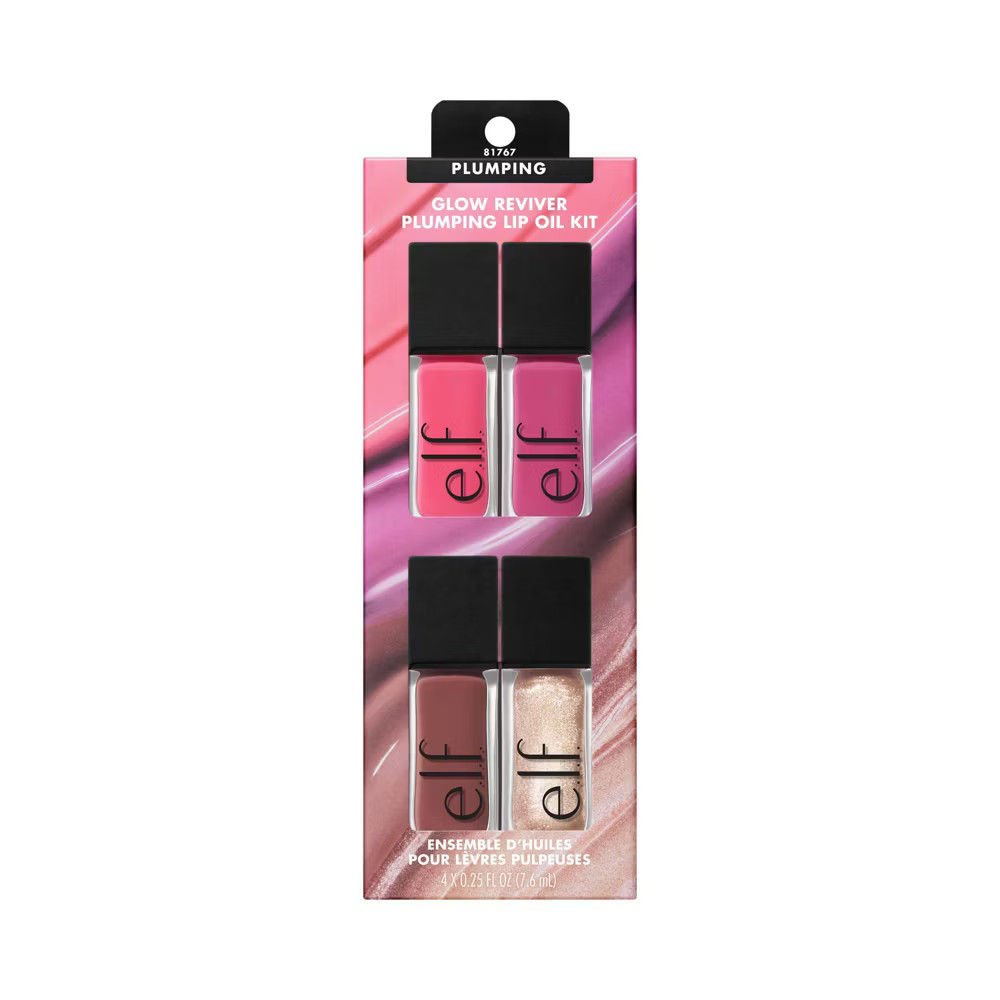 Elf -Glow reviver plumping lip oil gift set 4 pc