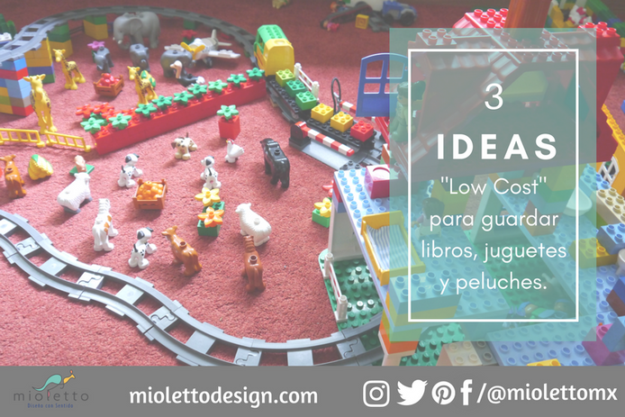 ¿Desorden en vacaciones? 3 ideas "low cost" para guardar libros, juguetes y peluches, rápi