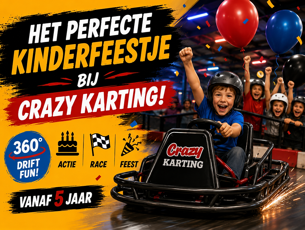 Het perfecte kinderfeestje bij Crazy Karting: praktische tips voor ouders