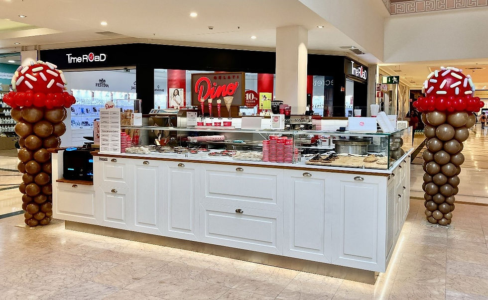 El punto de venta que Gelati Dino ha puesto en marcha en el Centro Comercial Loranca, en Fuenlabrada (Madrid)