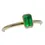 Thumbnail: Colombian Emerald Stacker Ring in 14k Rose Gold