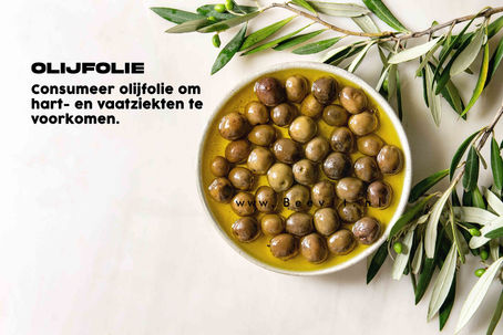 Consumeer olijfolie om hart- en vaatziekten te voorkomen