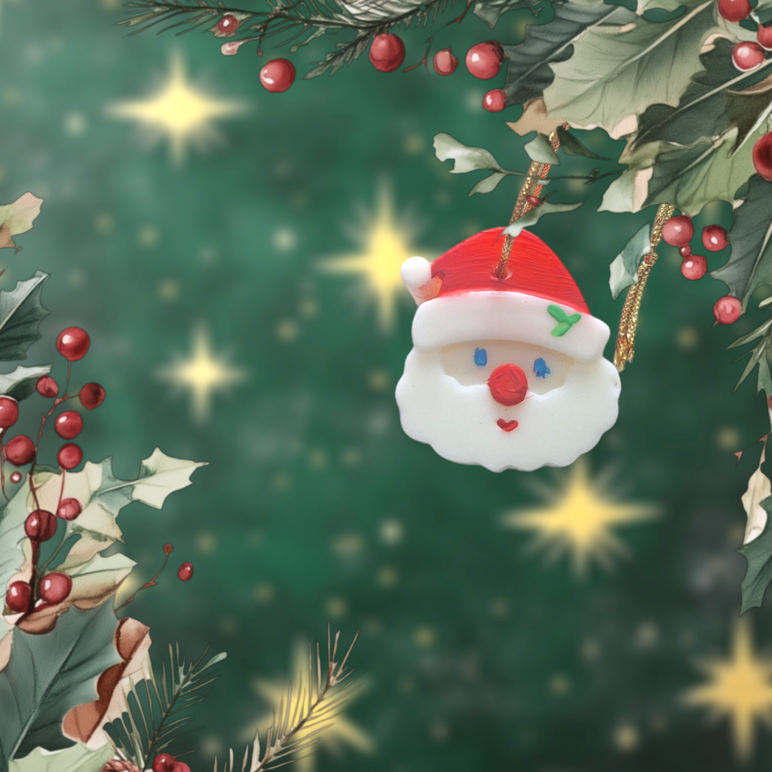 Pingente Aromático Natal em cera vegetal