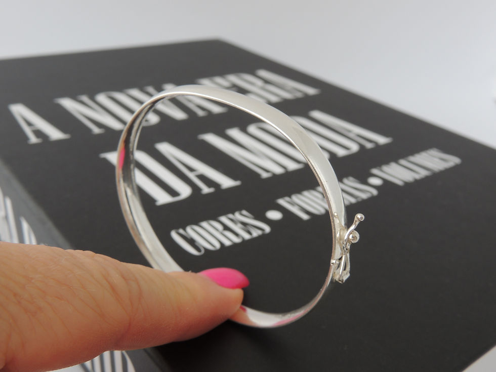 Miniatura: Bracelete Largo Liso em Prata 925 - Fica fixo no pulso ( justo)    5,5cm.