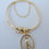 Miniatura: Bracelete Nossa Senhora Aparecida cravejada com Zircônias.  6.6cm