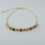 Miniatura: Tornozeleira Com Zircônias coloridas. Com 20cm de comprimento. Folheado ouro 18k