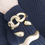 Miniatura: Bracelete Trançado dourado com abertura lateral Luxo.