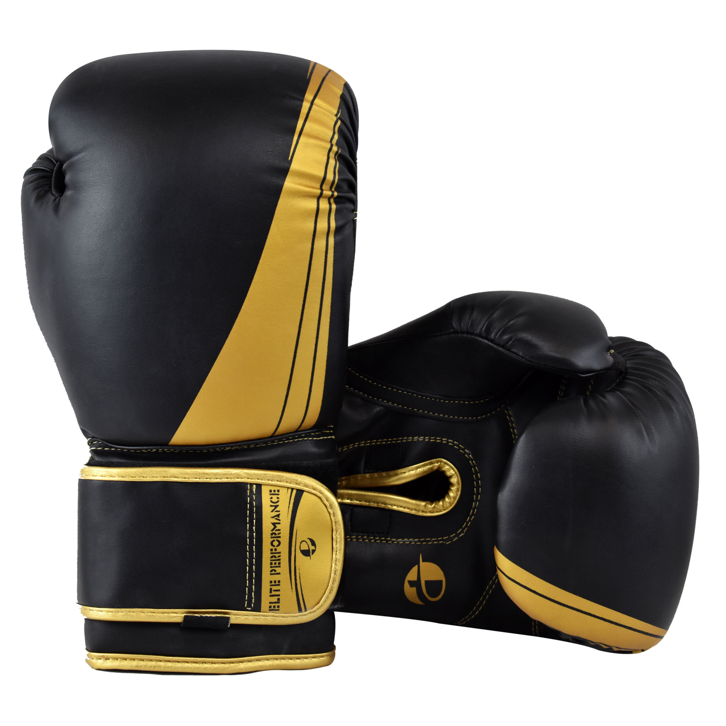 Black and Gold Boxing Gloves