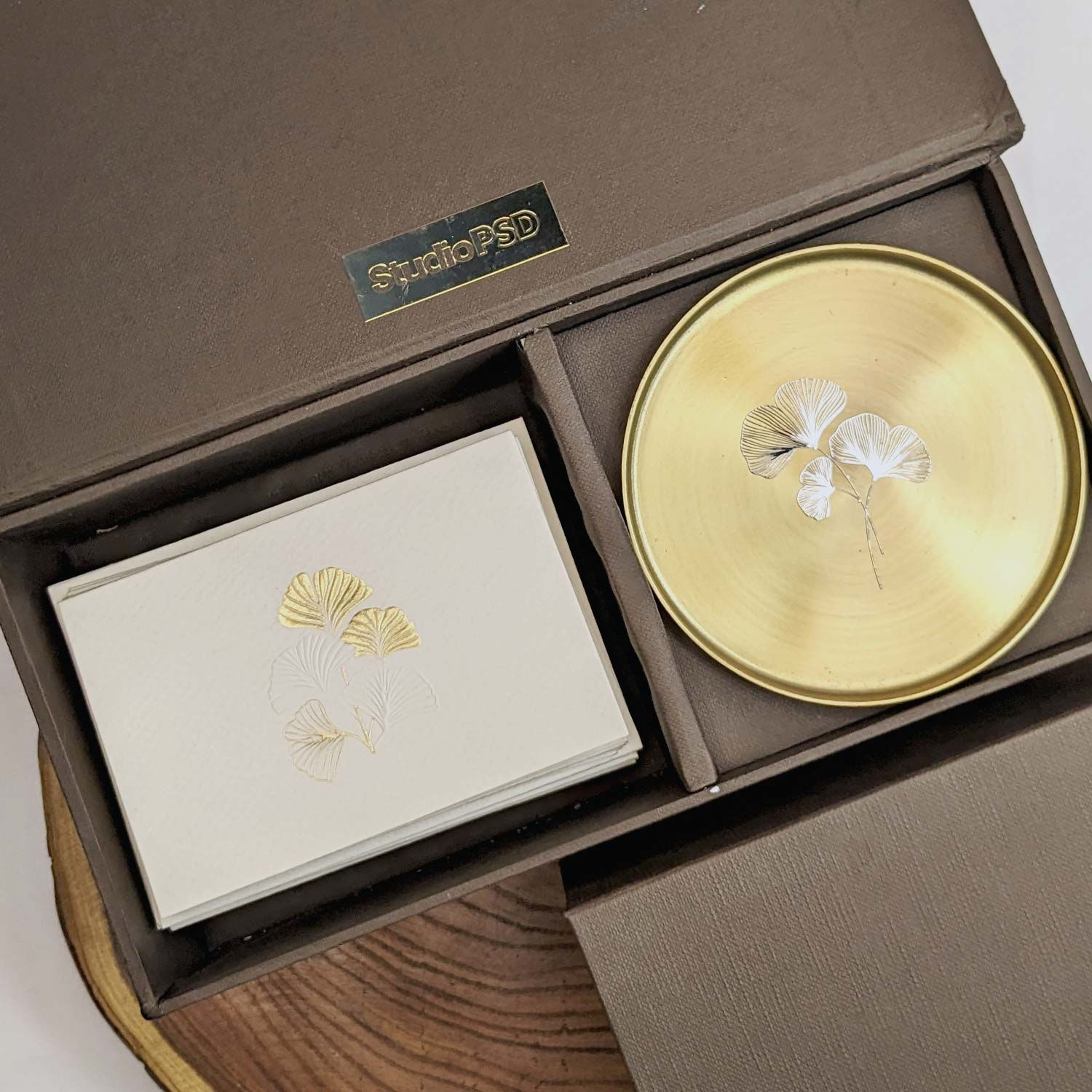Gingko Coaster Box