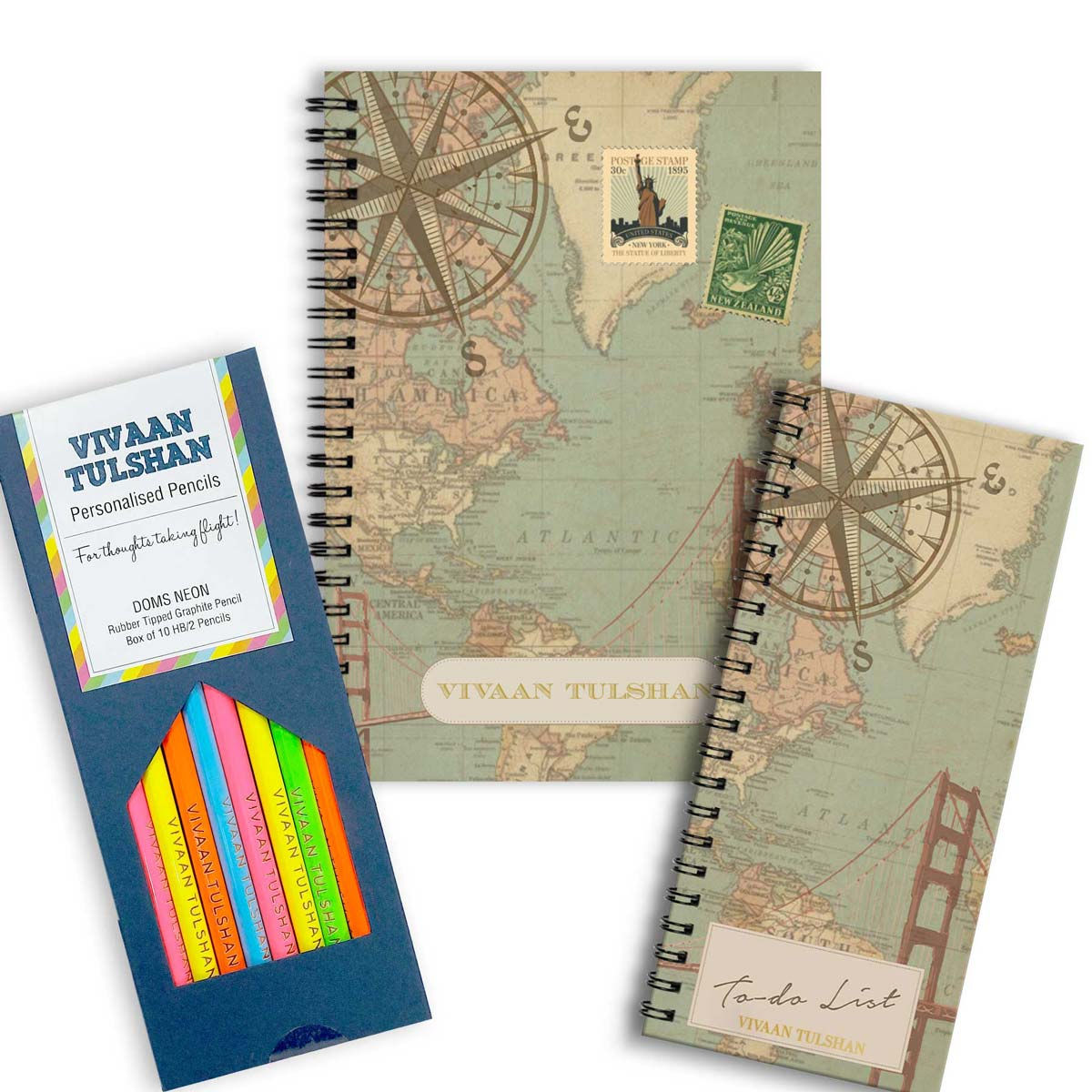 World Map-Desk Essentials Box