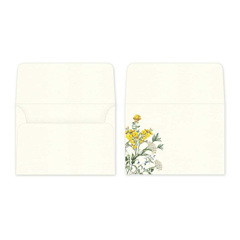 Thumbnail: Wildflower Fold Cards With Envelopes (Set of 20)
