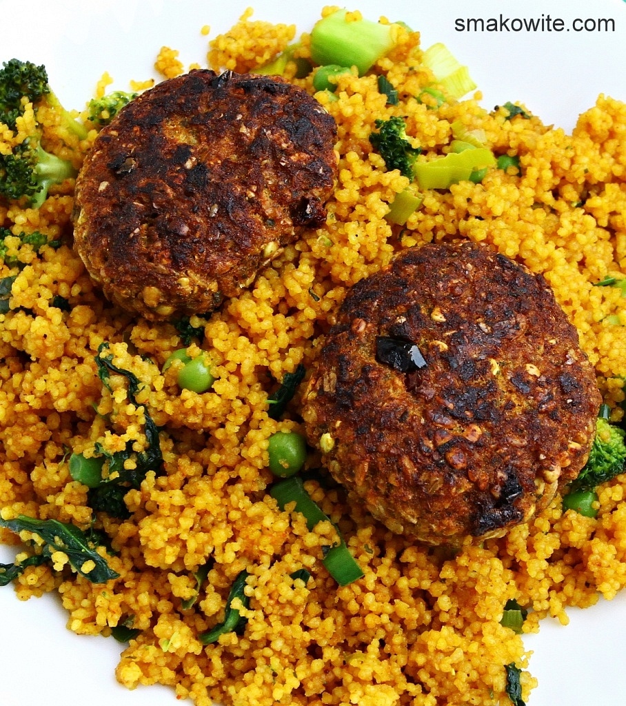 kuskus z zielonymi warzywami