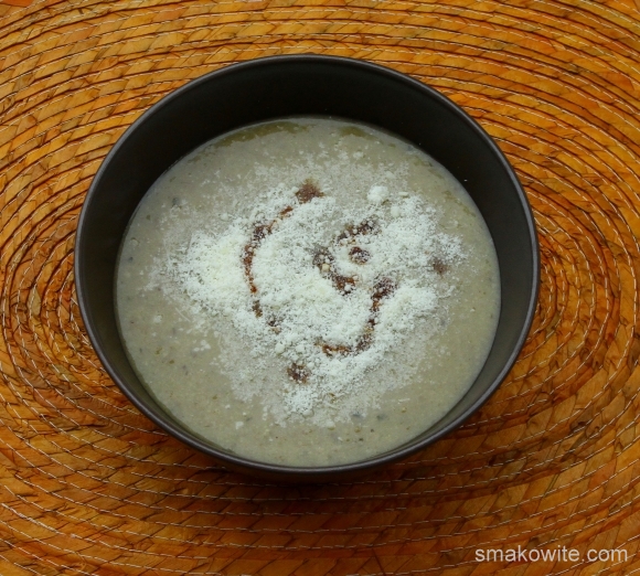 zupa porowo-pieczarkowo-jaglana