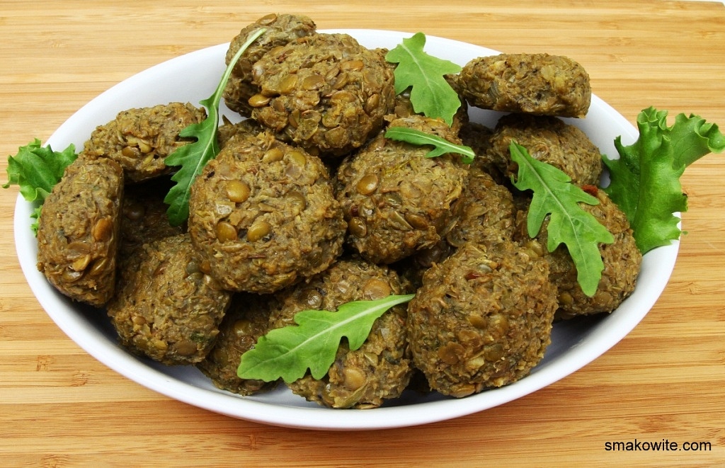 pieczone kotlety z soczewicy