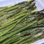 zielone szparagi z piekarnika