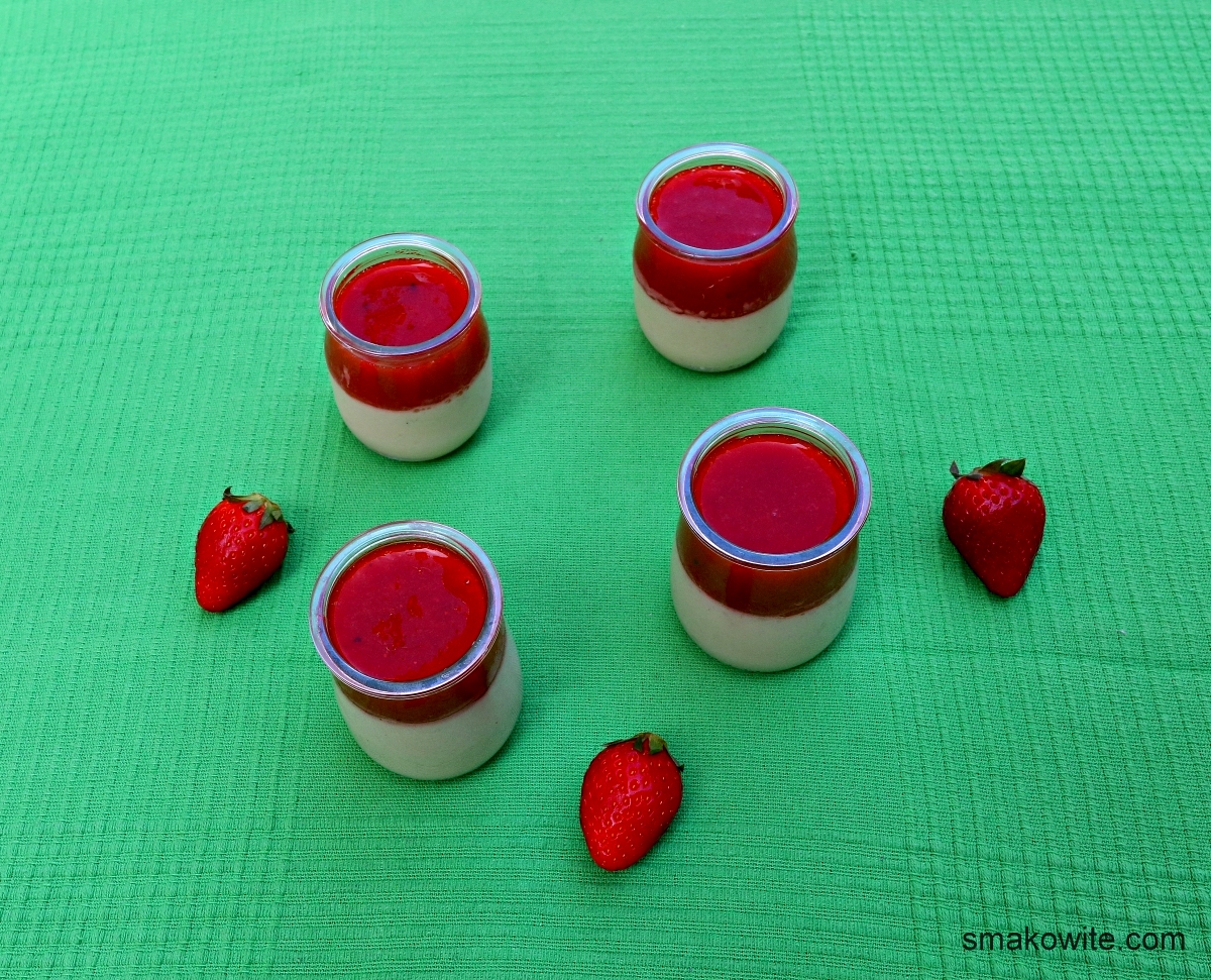 panna cotta wegańska
