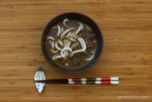 zupa grzybowa z miso i makaronem udon