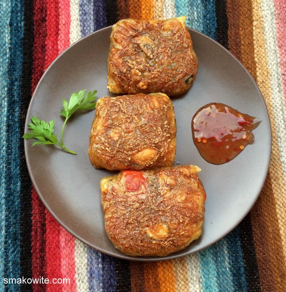 sajgonki z warzywami i grzybami