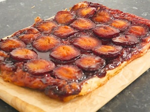 Cheat’s Plum Tarte Tatin | Puff Pastry | Recipe