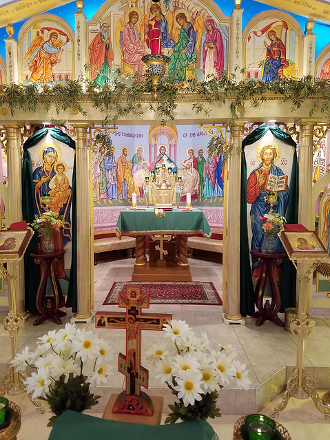 iconostasis at Saints Cyril and Methodius Byzantine Catholic Church in Fort Pierce Florida