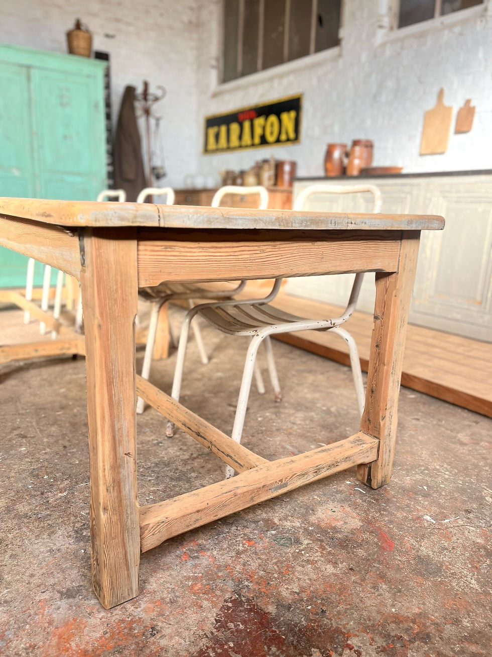 Miniature : Ancienne table de ferme 2m80