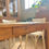 Miniature : Ancienne table de ferme avec deux tiroirs 
