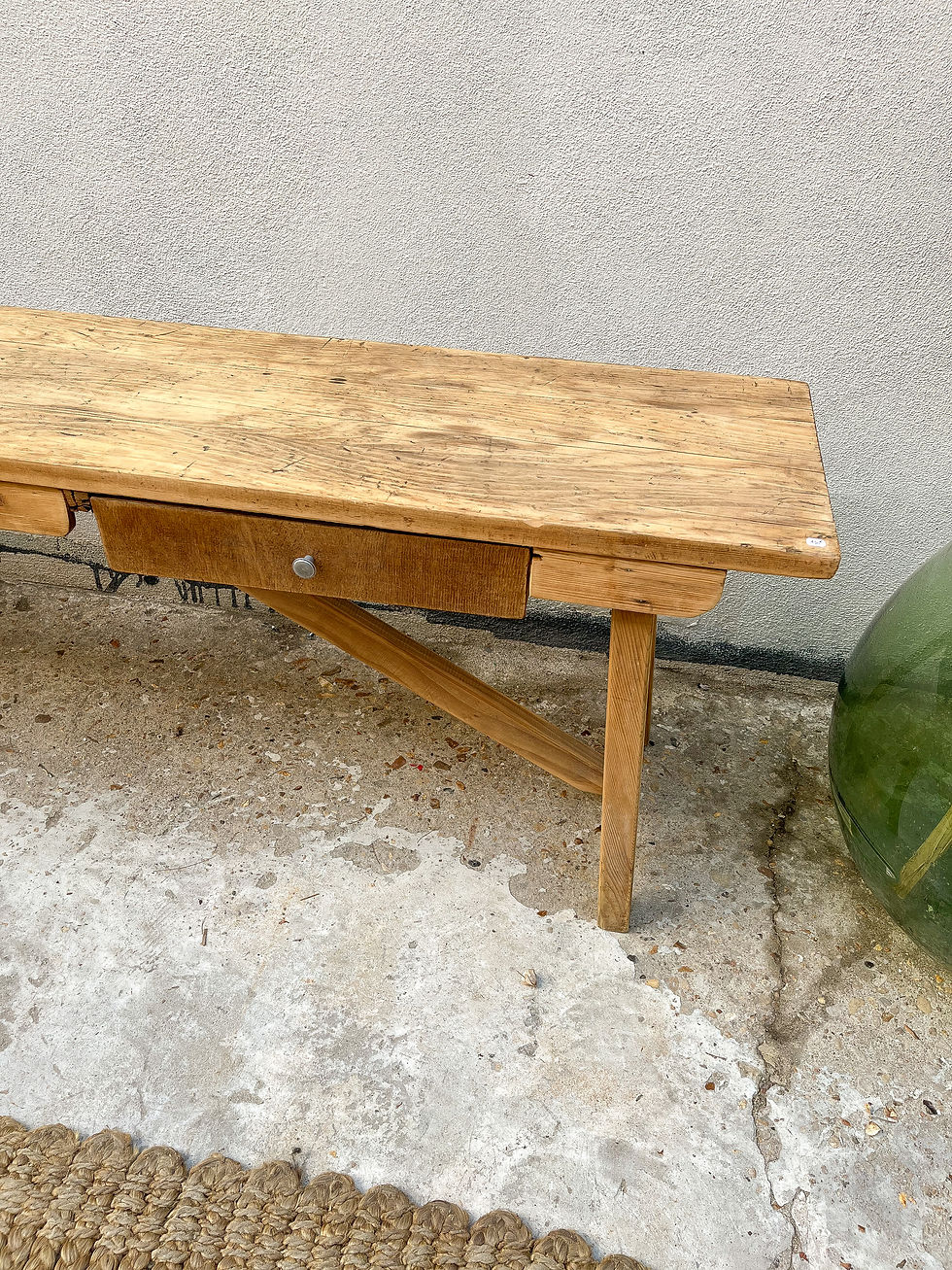 Miniature : Ancien banc avec tiroirs 