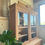 Miniature : Ancien buffet deux corps merisier massif 