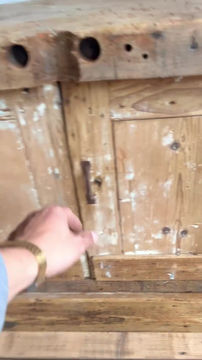 Miniature : Ancien petit établi 