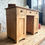 Miniature : Ancien petit bureau en pitchpin 