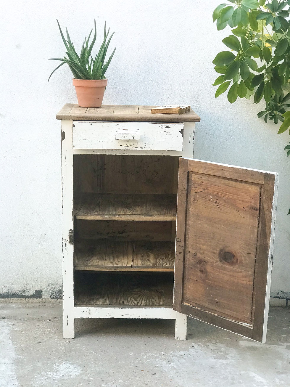 Miniature : Petit Buffet Parisien patine blanche