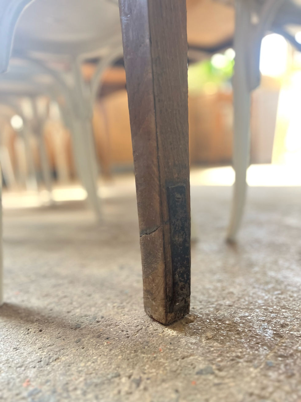 Miniature : Ancienne table de ferme avec deux tiroirs 