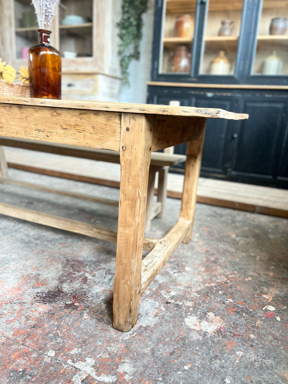 Miniature : Ancienne table d’atelier 2m50