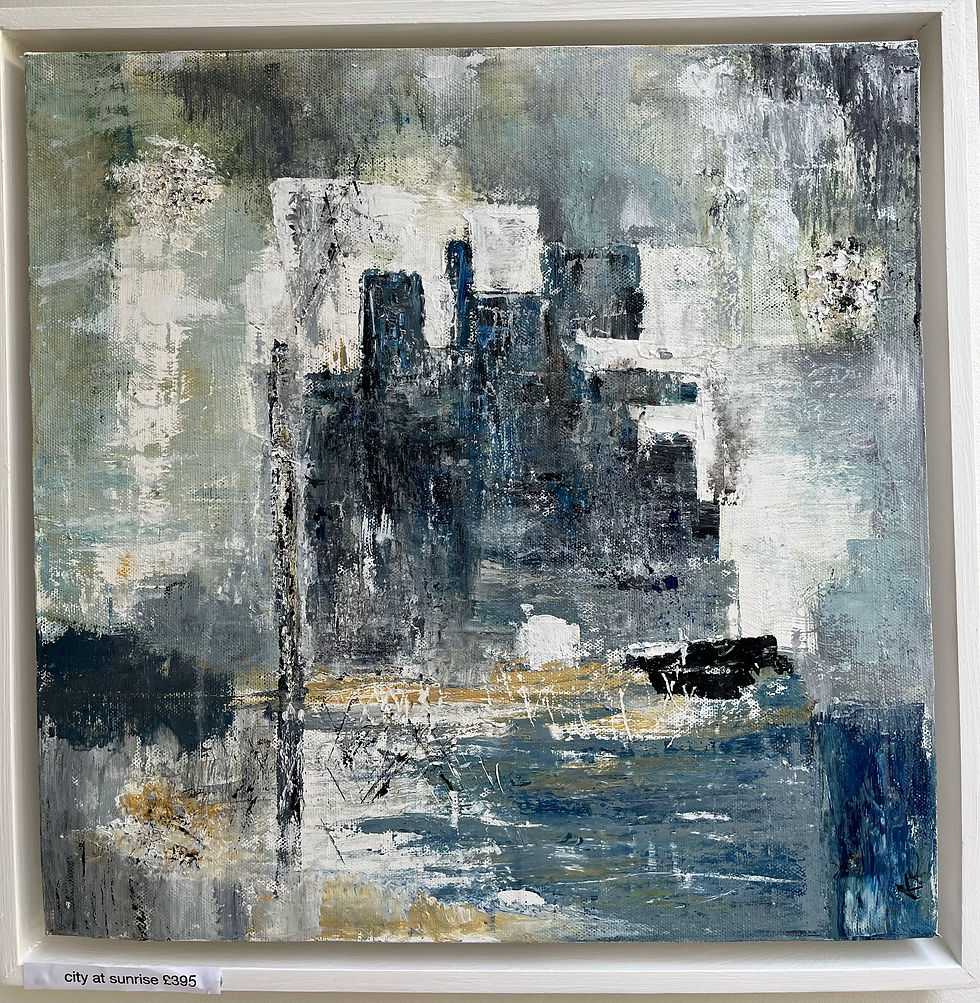 city at sunrise 44 x 44 £395