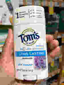 Natural deodorants such as Tom's of Maine may trigger allergic skin reactions in the armpit/ underarm area