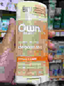 Own beauty aluminum free citrus sage deodorant may trigger allergic skin reactions