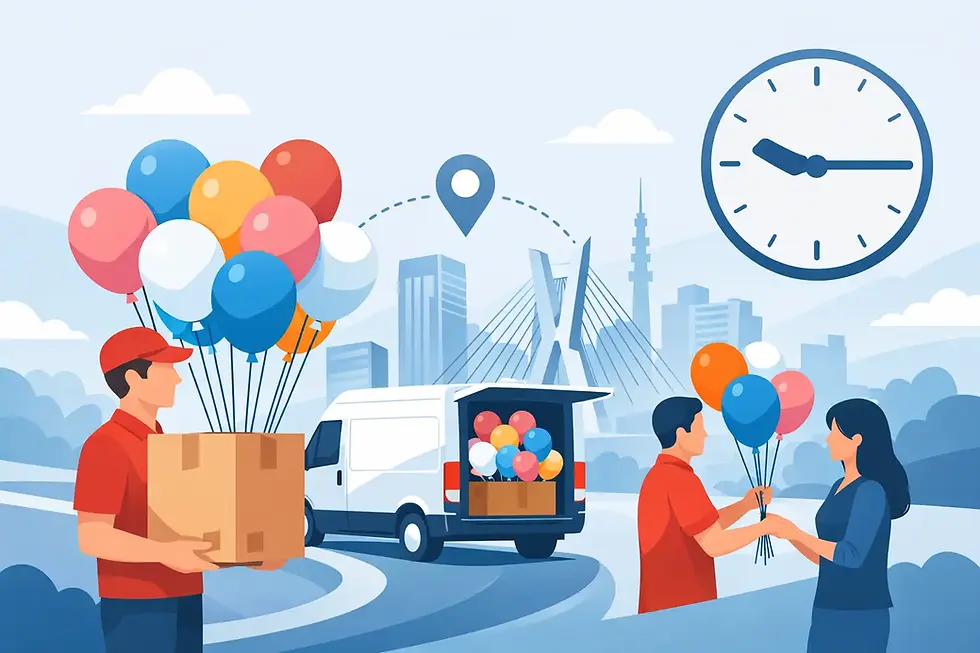No Ateliê dos Balões, atendemos a cidade de São Paulo com entregas programadas. Assim, você escolhe uma solução bonita para presentear ou decorar o seu evento sem precisar sair de casa - e com mais segurança para planejar cada detalhe.