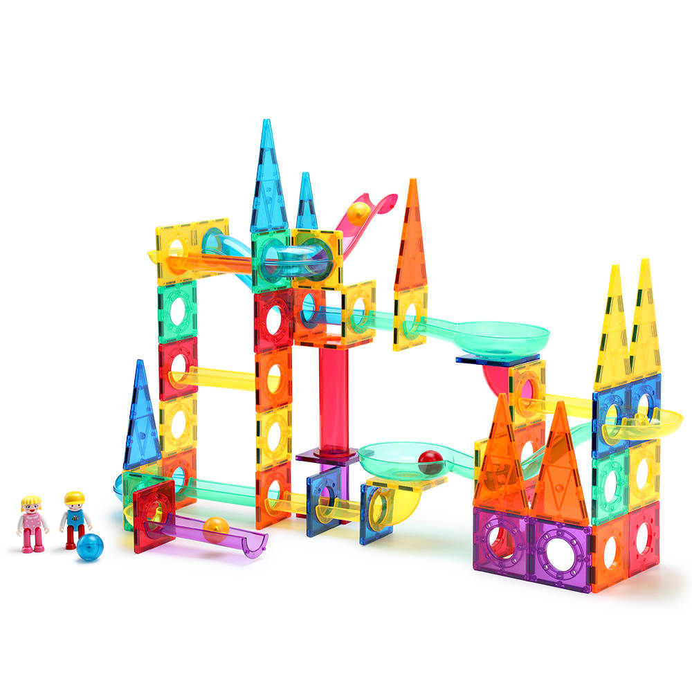 Magnetic tiles n Marble Run - 96PCS