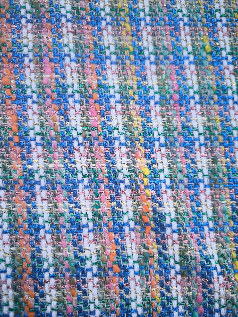 Miniature : Tweed multicolore lurex 