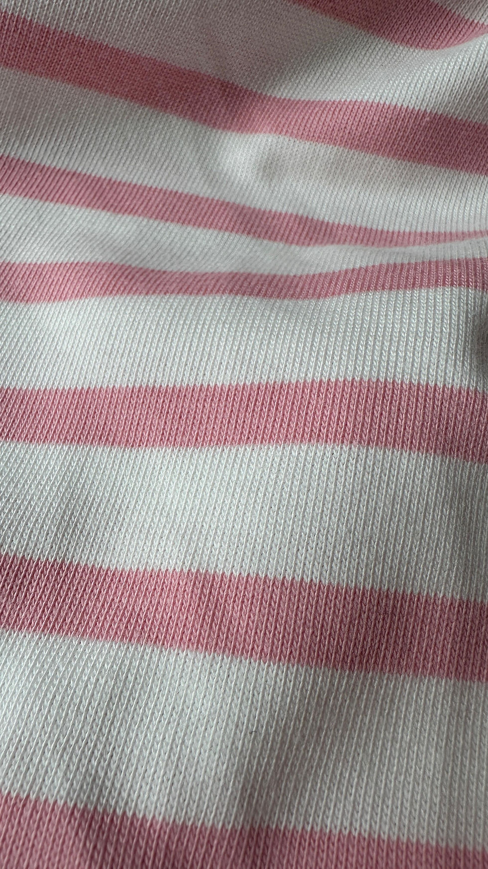 Miniature :  Maille marinière rose et blanc 