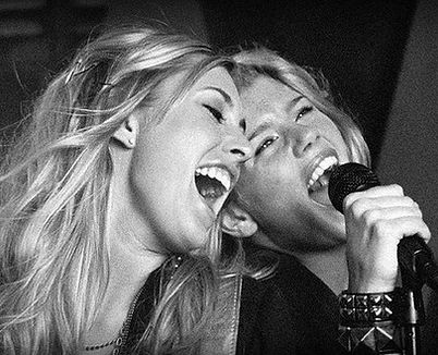 Girl Band B&W