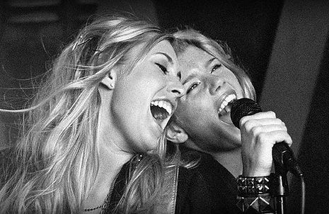 Girl Band B&W