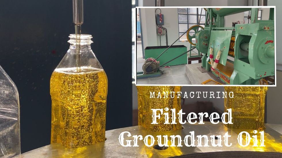 Making of Filtered Groundnut Oil