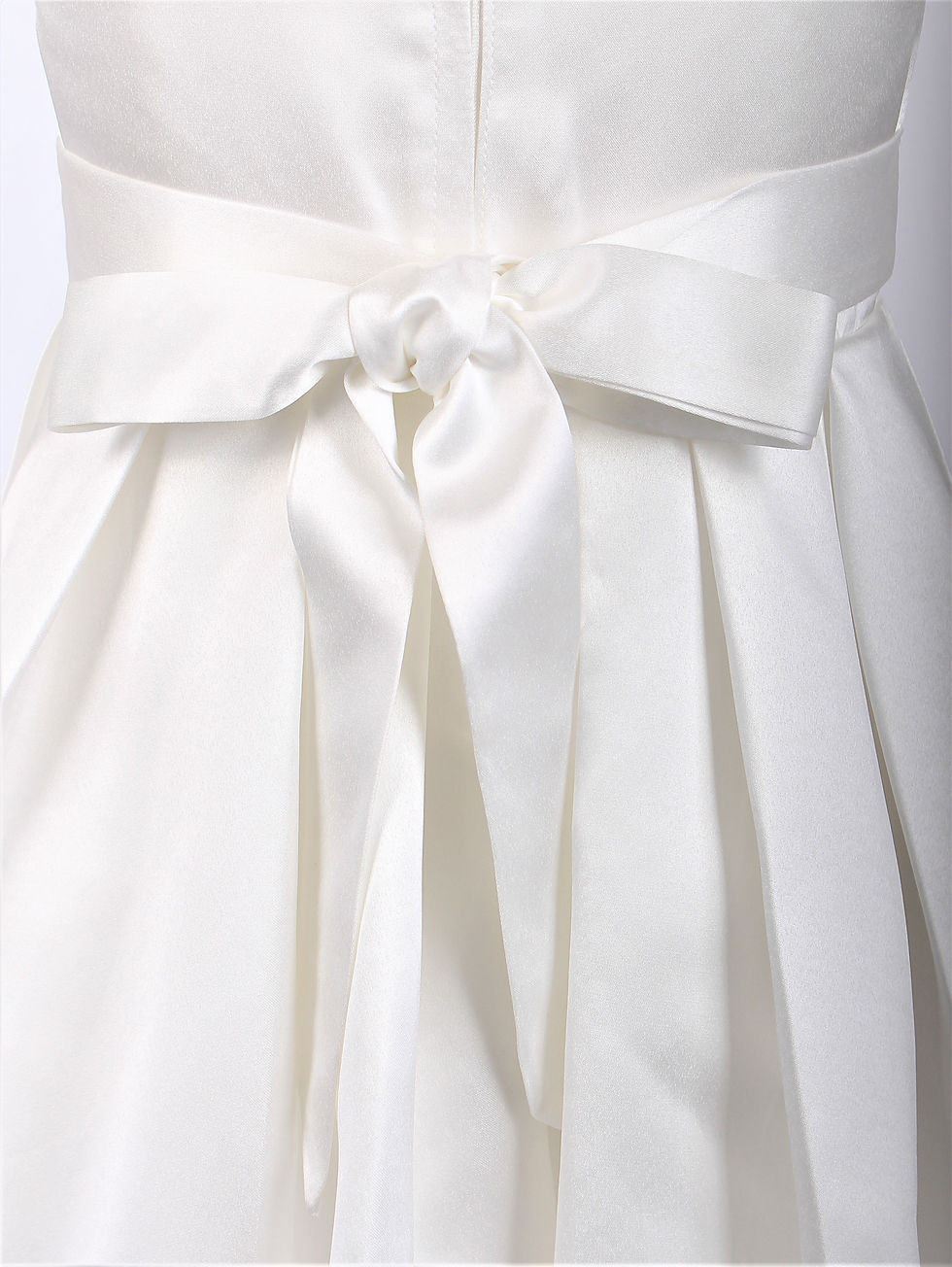 Miniature : Robe courte-longue  Ivoire en Satin pour Ado "Olivia"