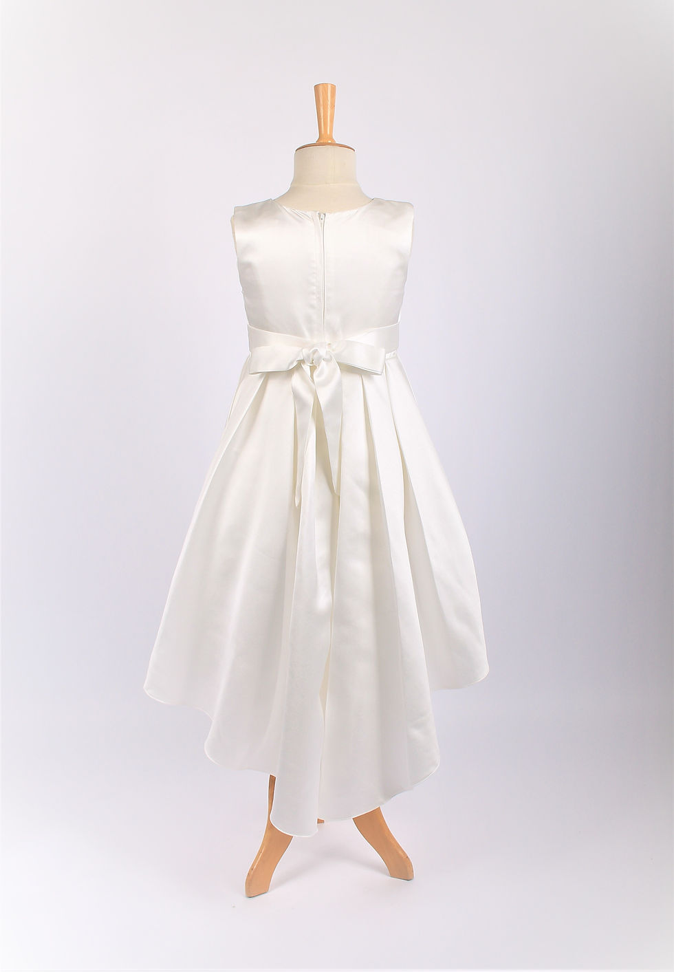 Miniature : Robe courte-longue  Ivoire en Satin pour Ado "Olivia"