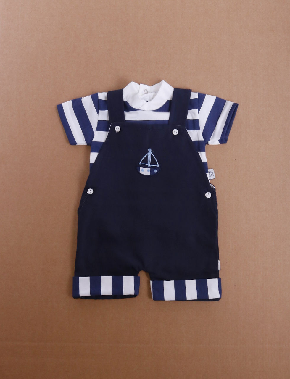 Ensemble Bleu Marine en Coton pour Bébé "Milou"